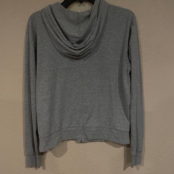 Nike Womens Sportswear Gym Vintage Zip Hoodie M Heather Gray Full Zip Athletic - Picture 6 of 7